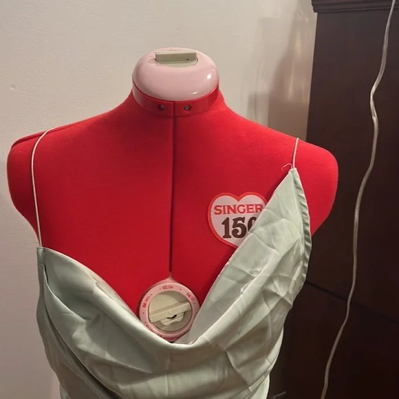 Isabelle’s Cabinet- Nowhere to go Honey Dew Slip Dress - Picture 5 of 5